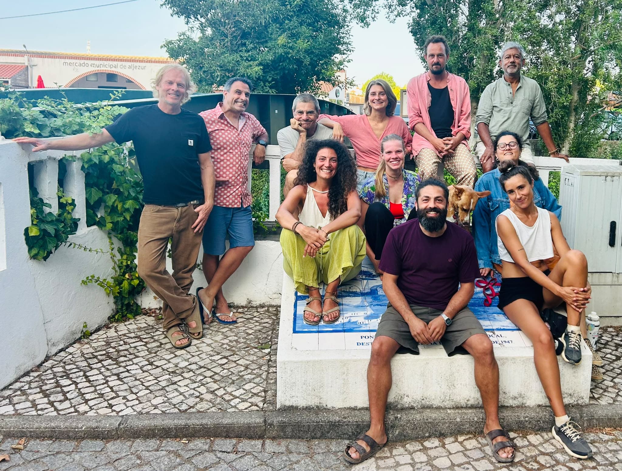 A group moment in Portugal.